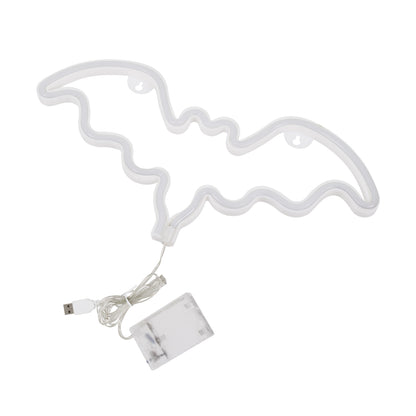 78579 Φωτιστικό Ταμπέλα Φωτεινή Επιγραφή NEON LED Σήμανσης BATMAN 5W με Καλώδιο Τροφοδοσίας USB - Μπαταρίας 3xAAA (Δεν Περιλαμβάνονται) - Κόκκινο