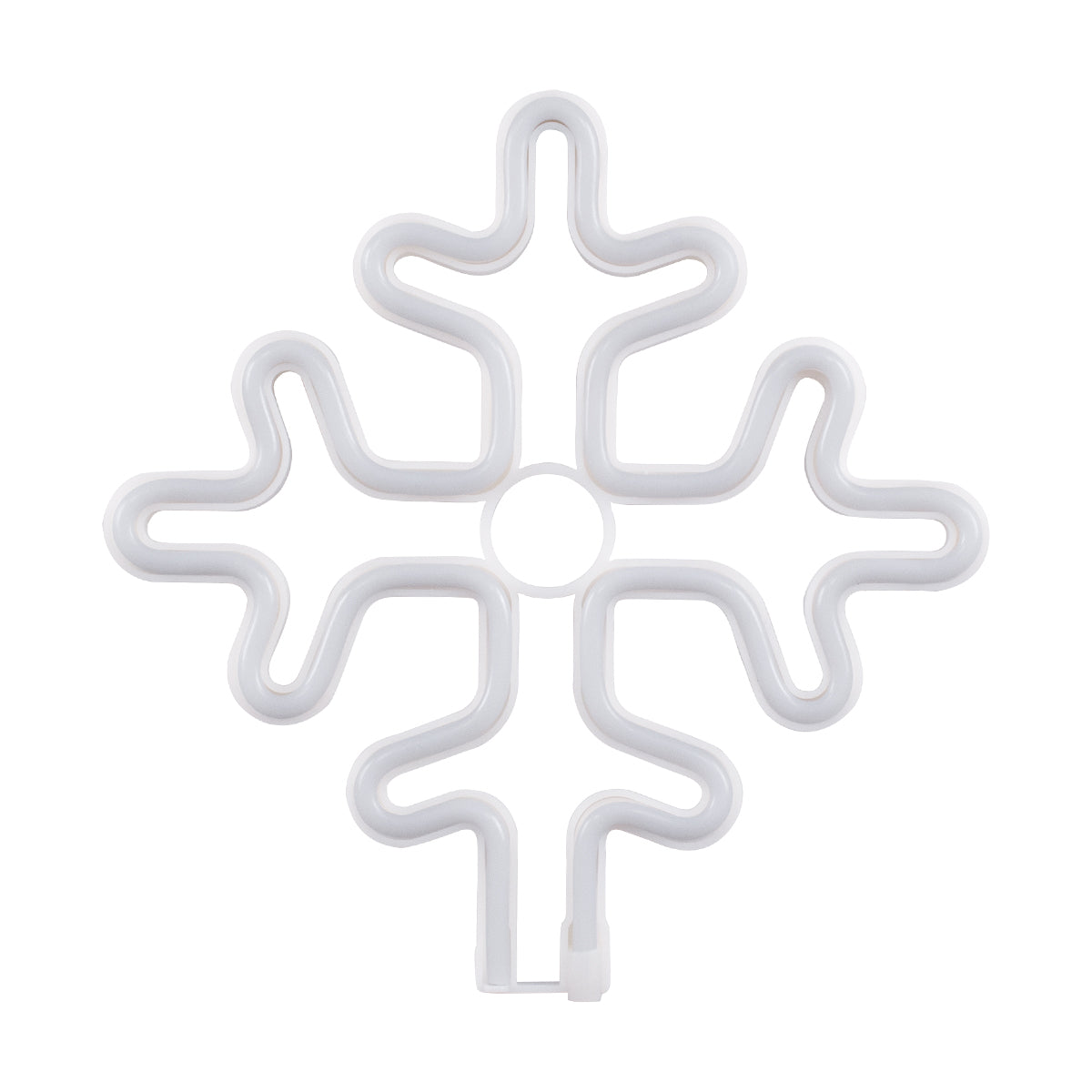 78580 Φωτιστικό Ταμπέλα Φωτεινή Επιγραφή NEON LED Σήμανσης SNOWFLAKE 5W με Καλώδιο Τροφοδοσίας USB - Μπαταρίας 3xAAA (Δεν Περιλαμβάνονται) - Γαλάζιο