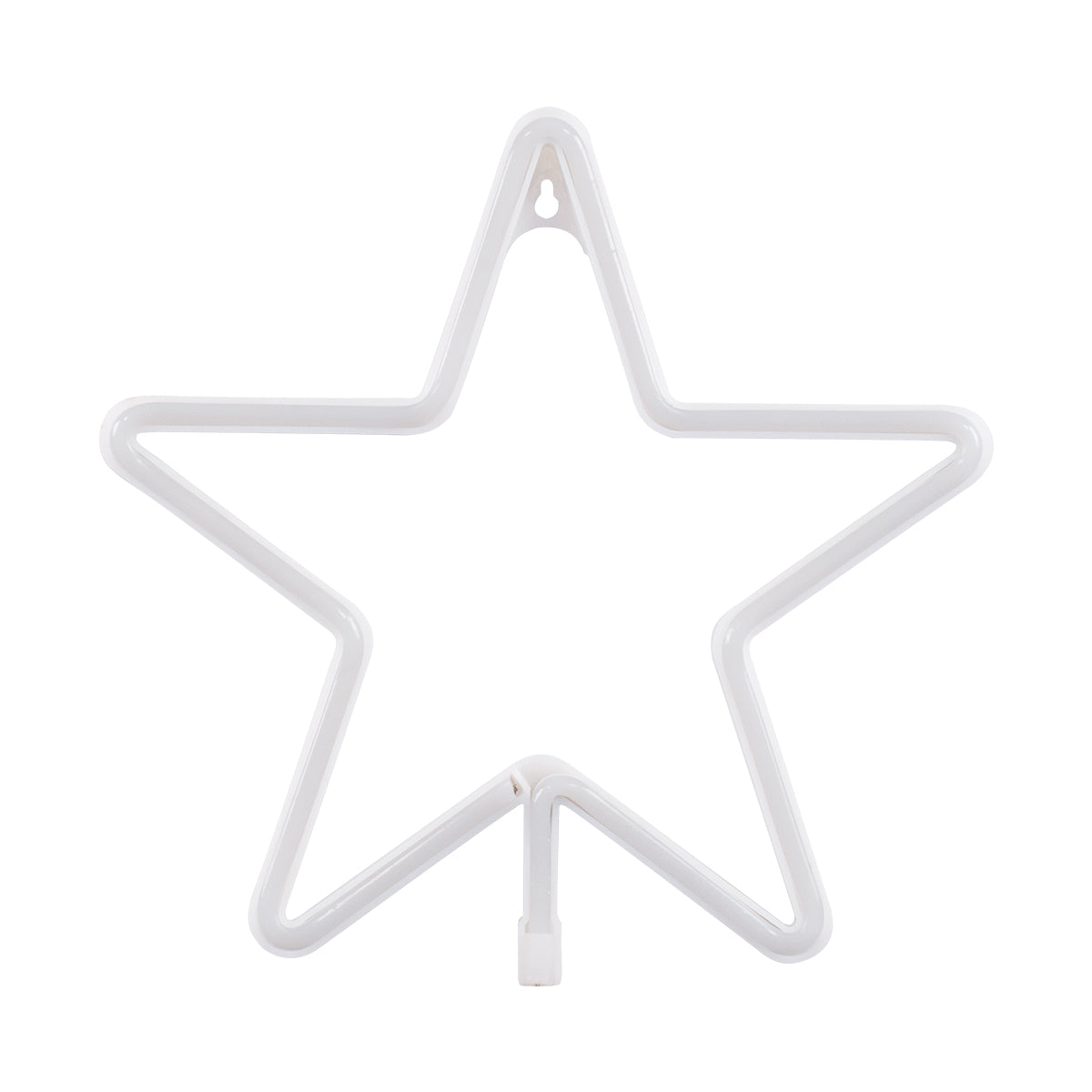 78583 Φωτιστικό Ταμπέλα Φωτεινή Επιγραφή NEON LED Σήμανσης STAR 5W με Καλώδιο Τροφοδοσίας USB - Μπαταρίας 3xAAA (Δεν Περιλαμβάνονται) - Γαλάζιο