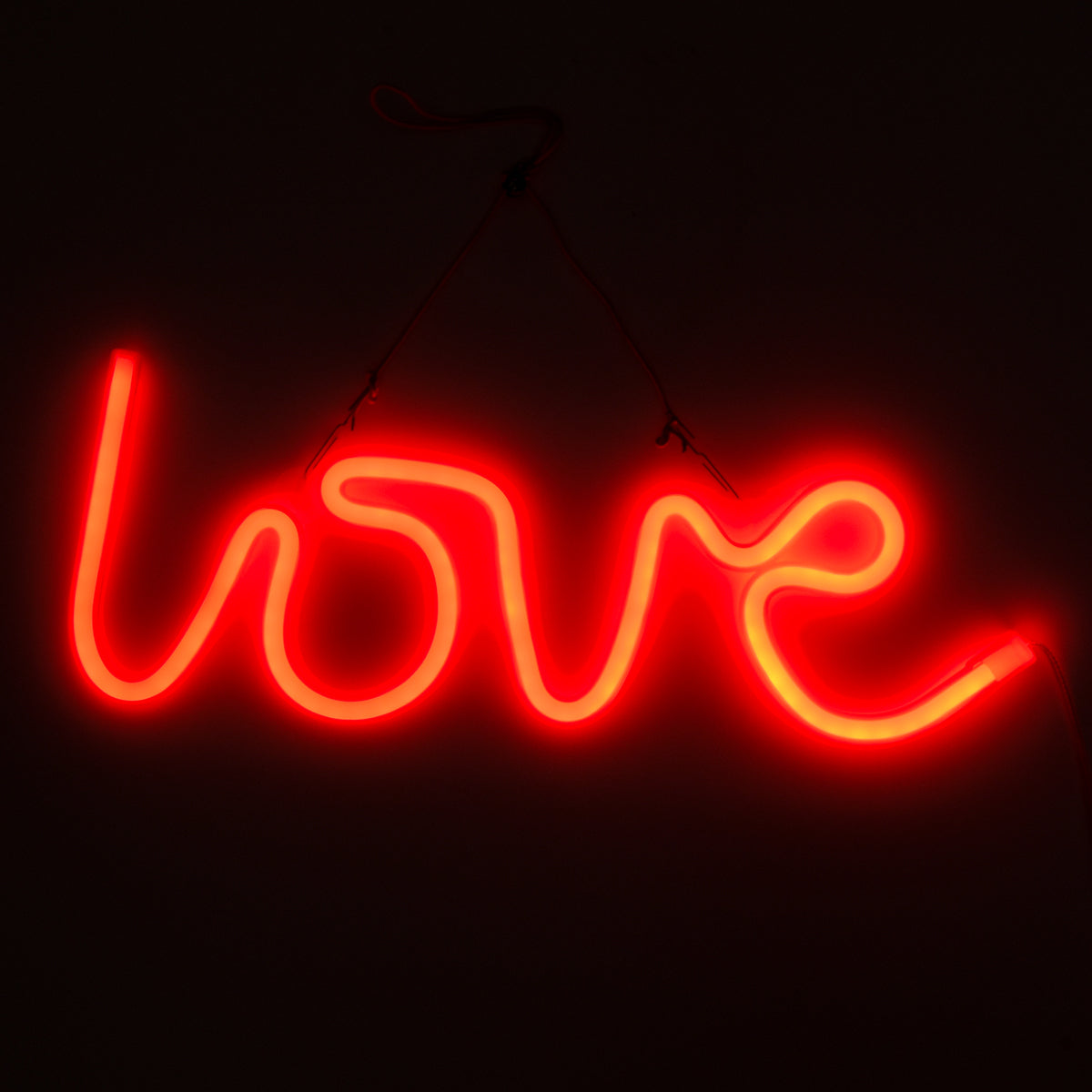 78587 Φωτιστικό Ταμπέλα Φωτεινή Επιγραφή NEON LED Σήμανσης LOVE 5W με Καλώδιο Τροφοδοσίας USB - Μπαταρίας 3xAAA (Δεν Περιλαμβάνονται) - Κόκκινο