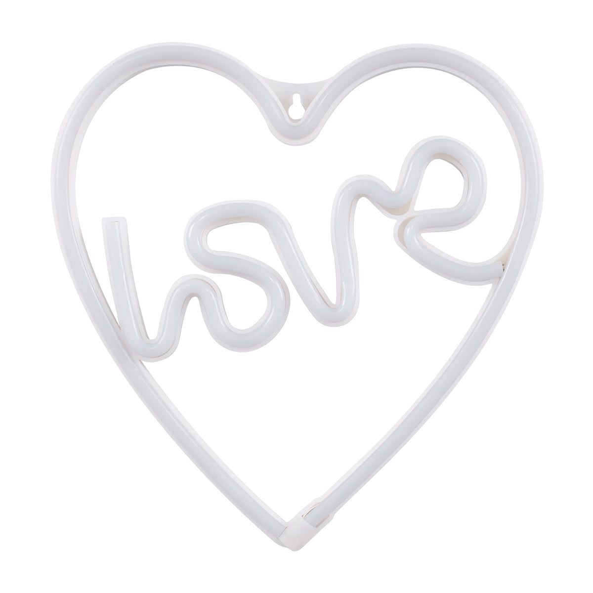 78591 Φωτιστικό Ταμπέλα Φωτεινή Επιγραφή NEON LED Σήμανσης LOVE & HEART 5W με Καλώδιο Τροφοδοσίας USB - Μπαταρίας 3xAAA (Δεν Περιλαμβάνονται) - Ροζ & Θερμό Λευκό 2700K