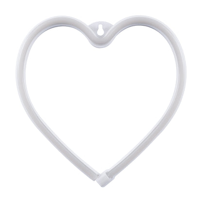 78592 Φωτιστικό Ταμπέλα Φωτεινή Επιγραφή NEON LED Σήμανσης HEART 5W με Καλώδιο Τροφοδοσίας USB - Μπαταρίας 3xAAA (Δεν Περιλαμβάνονται) - Ροζ