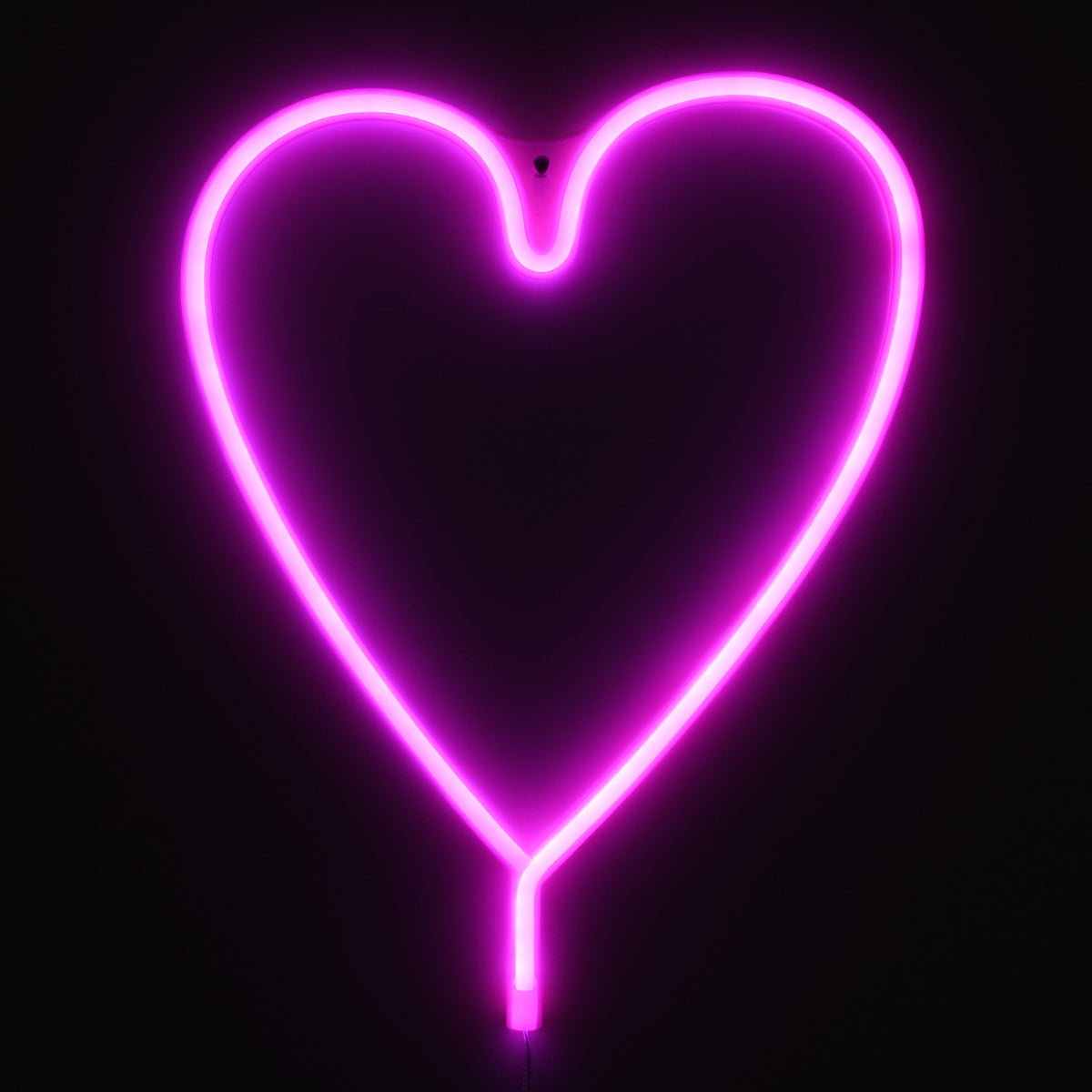 78593 Φωτιστικό Ταμπέλα Φωτεινή Επιγραφή NEON LED Σήμανσης HEART LINE 5W με Καλώδιο Τροφοδοσίας USB - Μπαταρίας 3xAAA (Δεν Περιλαμβάνονται) - Ροζ