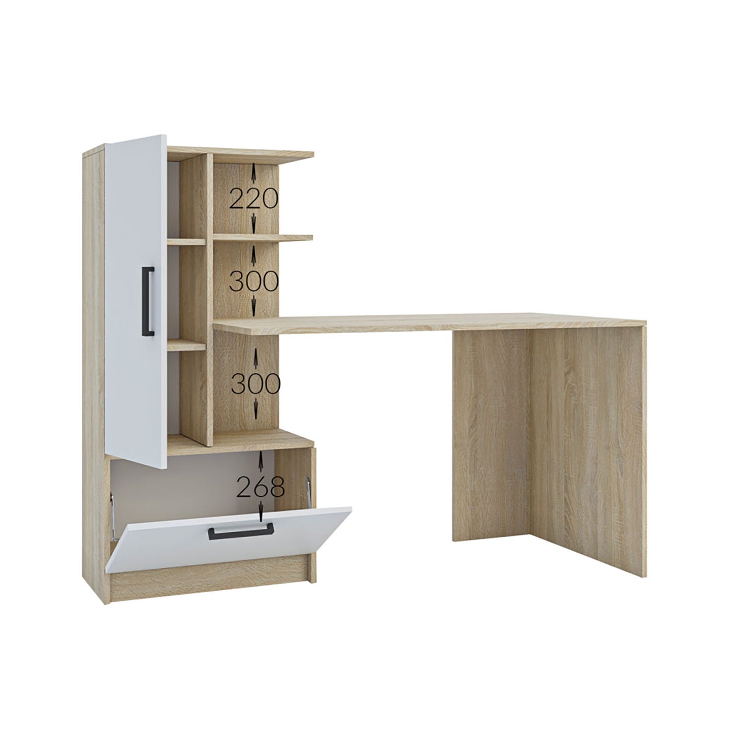 Γραφείο Standart Σονόμα Λευκό 150x59x120