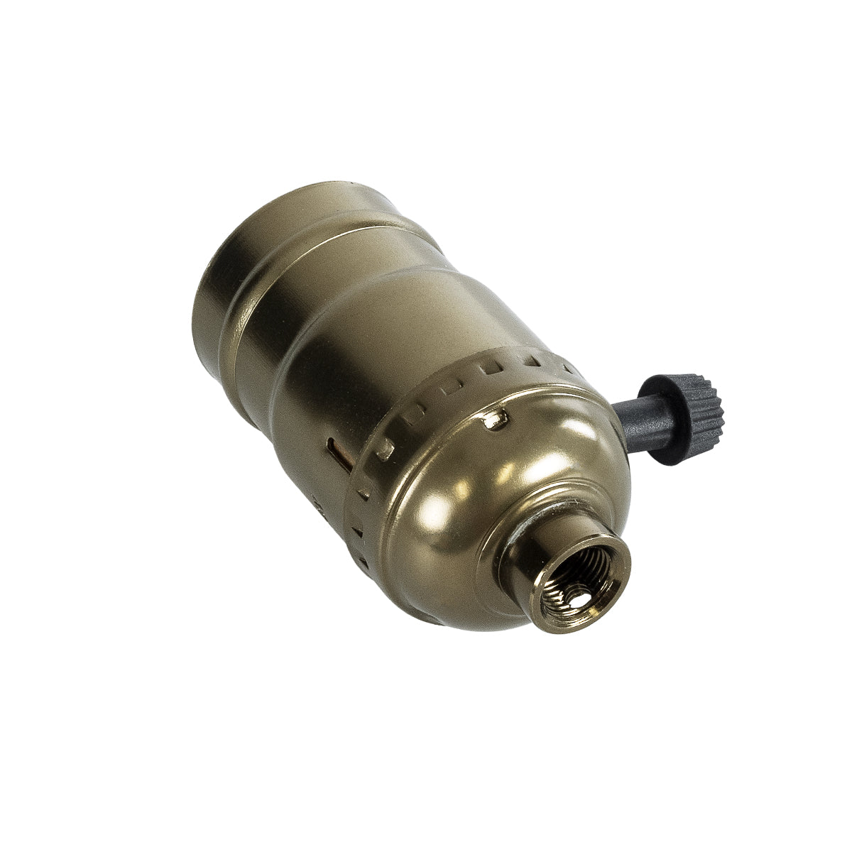 LAMPHOLDER 78964 Ντουί E27 με Διακόπτη On/Off IP20 Μπρούτζινο - Μ5.5 x Π3.6 x Υ7