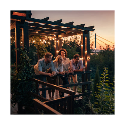 78983 Καλωδιογιρλάντα PVC 10 Μέτρων με 15 Ντουί E27 με Πρίζα Schuko Επεκτεινόμενη Αδιάβροχη IP65