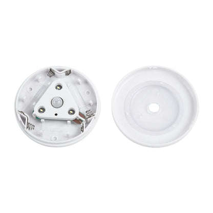 79004 Φωτιστικό Νυκτός Μπαταρίας 3xAAA (Δεν Περιλαμβάνεται) LED SMD 5050 1W 80lm με Αισθητήρα Κίνησης και 3M Διπλής Όψης Αυτοκόλλητη Ταινία Αδιάβροχο IP44 Ψυχρό Λευκό 6000K D7.5 x H1.5cm