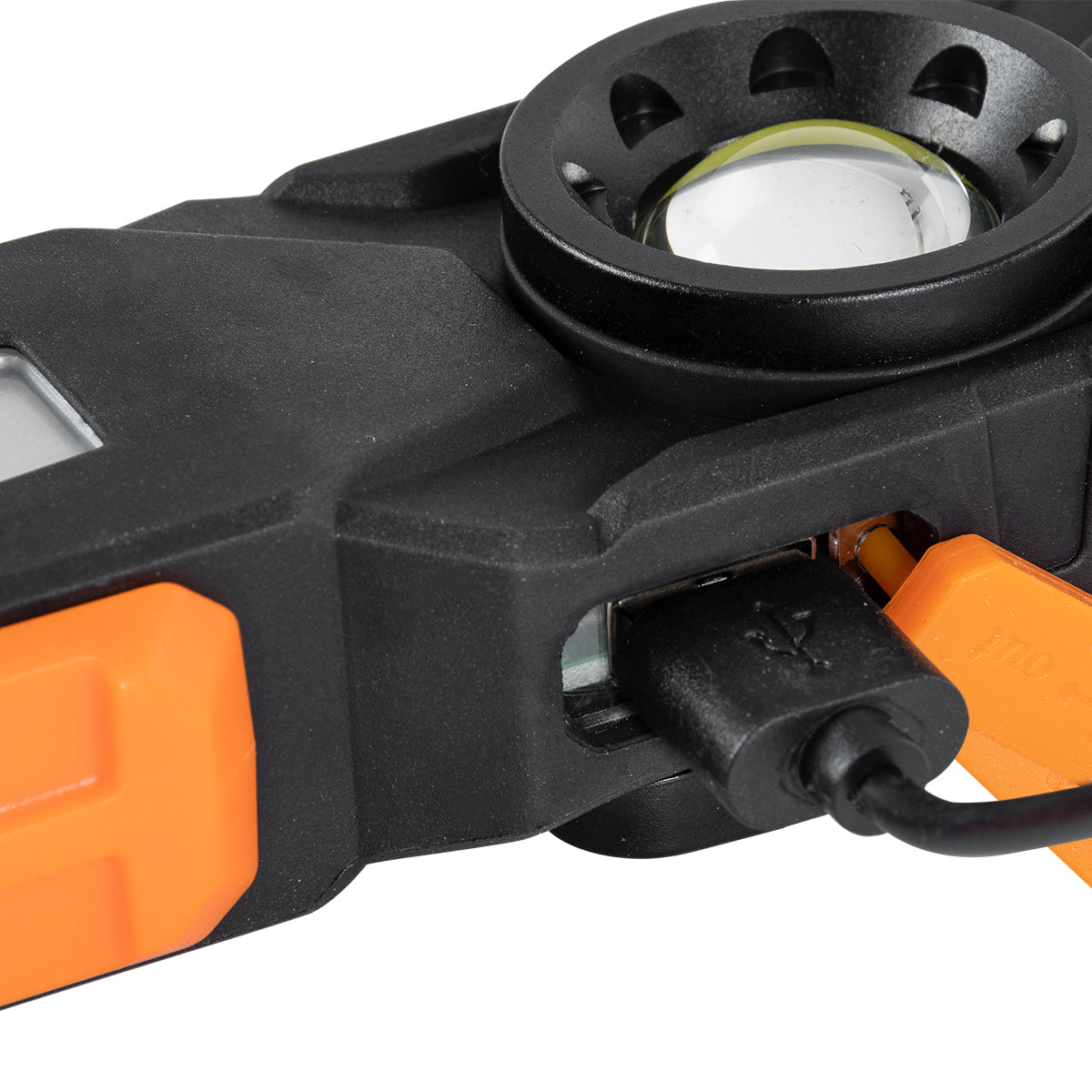 79008 Φορητός Φακός Χειρός Εργασίας LED COB 13W με Επαναφορτιζόμενη Μπαταρία 1200mAh - Ισχυρό Μαγνήτη Βάσης - Καλώδιο Φόρτισης USB & Λειτουργία Power Bank - Ψυχρό Λευκό 6000K - Μ17 x Π4.5 x Υ2.7cm