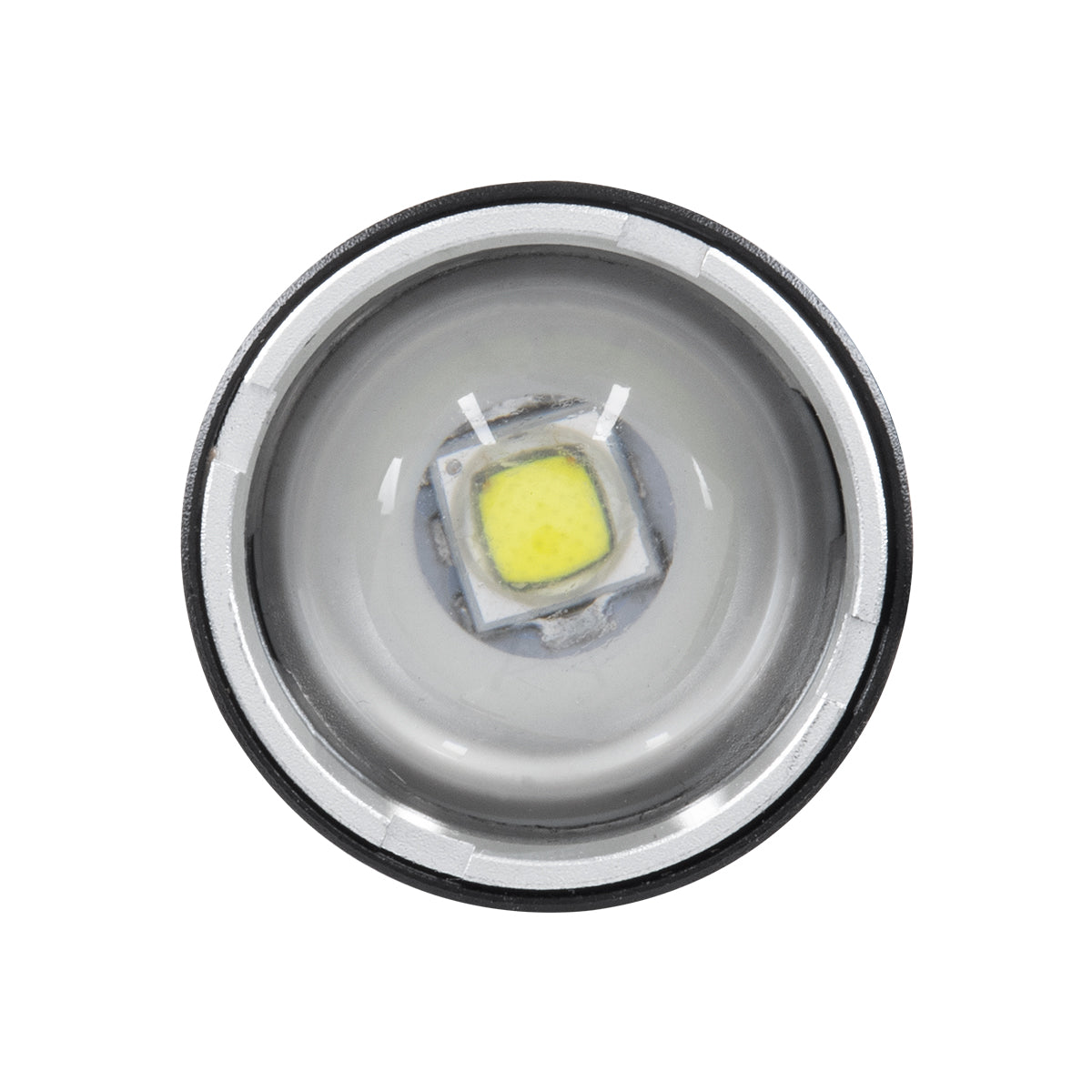 79029 Φορητός Φακός Χειρός Επαναφορτιζόμενος LED CREE XM-L2 T6 10W 1000lm Zoom 1° έως 60° Μοιρών με 1 x 18650 Μπαταρία 1200mAh USB 2.0 Πτυσσόμενος & 3 Modes Power Bank Αδιάβροχο IP54 Ψυχρό Λευκό 6000K