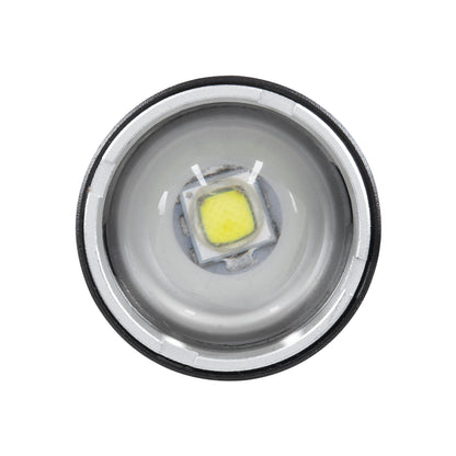 79029 Φορητός Φακός Χειρός Επαναφορτιζόμενος LED CREE XM-L2 T6 10W 1000lm Zoom 1° έως 60° Μοιρών με 1 x 18650 Μπαταρία 1200mAh USB 2.0 Πτυσσόμενος & 3 Modes Power Bank Αδιάβροχο IP54 Ψυχρό Λευκό 6000K