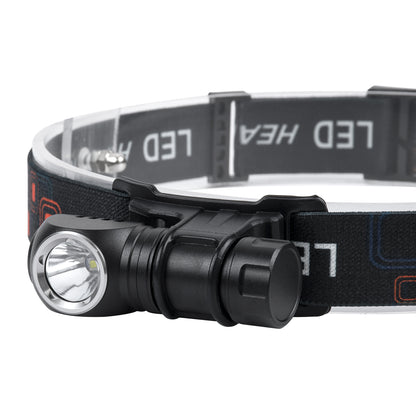 79040 Φορητός Φακός Κεφαλής Επαναφορτιζόμενος LED Luminus SST20 10W 1000lm 30° Μοιρών με 1 x 16340 Μπαταρία 800mAh USB 2.0 3 Modes Αδιάβροχο IP54 Ψυχρό Λευκό 6000K