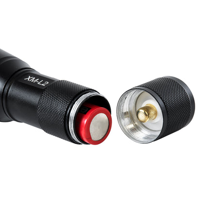 HANDLAMP 79041 Φακός Χειρός LED 10W 1000lm 5~60° DC 5V με Επαναφορτιζόμενη Μπαταρία Li-ion 3.7V 1x18650 3000mAh IP20 Ψυχρό Λευκό 6000K - CREE XML2-T6 Chip - Μ13.5 x Π4 x Υ4