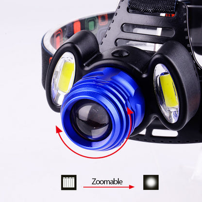 HEADLAMP 79056 Φακός Κεφαλής με Αισθητήρα Hand Swipe LED 20W 2000lm 15~60° DC 5V με USB-C με Επαναφορτιζόμενη Μπαταρία Li-ion 3.7V 2x18650 4800mAh Αδιάβροχο IP54 Ψυχρό Λευκό 6000K - CREE XHP50 & COB Chip - Μ7.5 x Π5.5 x Υ4.8