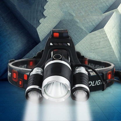 79057 Φακός Κεφαλής Επαναφορτιζόμενος LED CREE XML2-T6 Chip 30 Watt 3000lm με 2 x 18650 Μπαταρίες 6000mAh Ψυχρό Λευκό 6000K