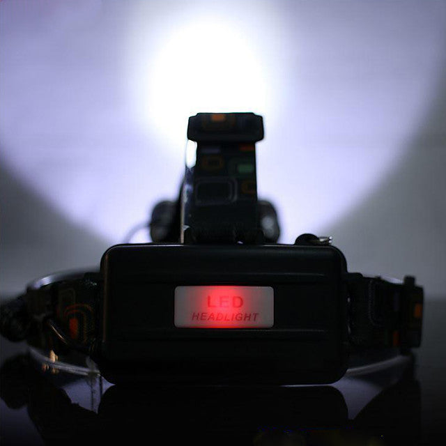 79057 Φακός Κεφαλής Επαναφορτιζόμενος LED CREE XML2-T6 Chip 30 Watt 3000lm με 2 x 18650 Μπαταρίες 6000mAh Ψυχρό Λευκό 6000K