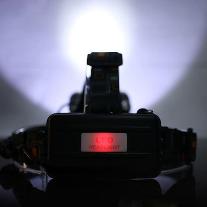 79057 Φακός Κεφαλής Επαναφορτιζόμενος LED CREE XML2-T6 Chip 30 Watt 3000lm με 2 x 18650 Μπαταρίες 6000mAh Ψυχρό Λευκό 6000K