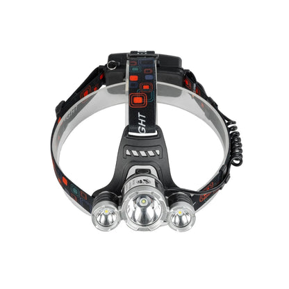 79057 Φακός Κεφαλής Επαναφορτιζόμενος LED CREE XML2-T6 Chip 30 Watt 3000lm με 2 x 18650 Μπαταρίες 6000mAh Ψυχρό Λευκό 6000K