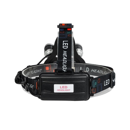 79057 Φακός Κεφαλής Επαναφορτιζόμενος LED CREE XML2-T6 Chip 30 Watt 3000lm με 2 x 18650 Μπαταρίες 6000mAh Ψυχρό Λευκό 6000K