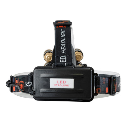 79060 Φορητός Φακός Κεφαλής LED CREE 30W με Επαναφορτιζόμενη Μπαταρία 5200mAh & Καλώδιο Φόρτισης USB - Ψυχρό Λευκό 6000K - Μ8.5 x Π5.5 x Υ5cm