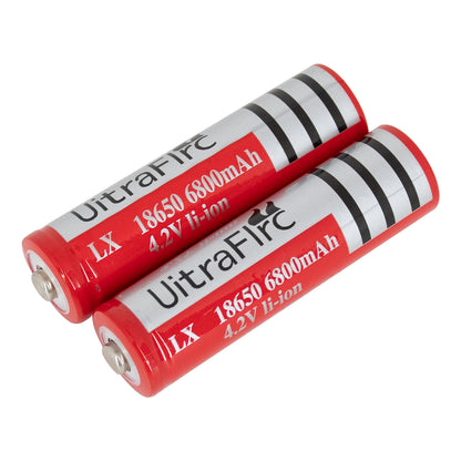 79061 Φακός Κεφαλής Επαναφορτιζόμενος Zoom LED CREE XML2-T6 Chip 90 Watt 9000lm με 2 x 18650 Μπαταρίες 13600mAh Ψυχρό Λευκό 6000K