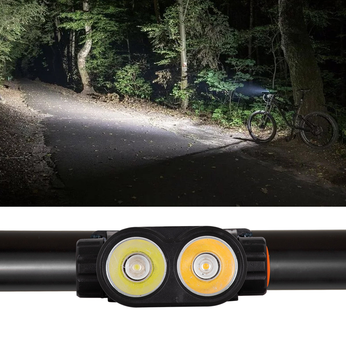 79065 Φακός Κεφαλής Επαναφορτιζόμενος LED CREE XML2-T6 Chip 25 Watt 2500lm με 1 x 18650 Μπαταρία 3400mAh Θερμό Λευκό 3000K & Ψυχρό Λευκό 6000K