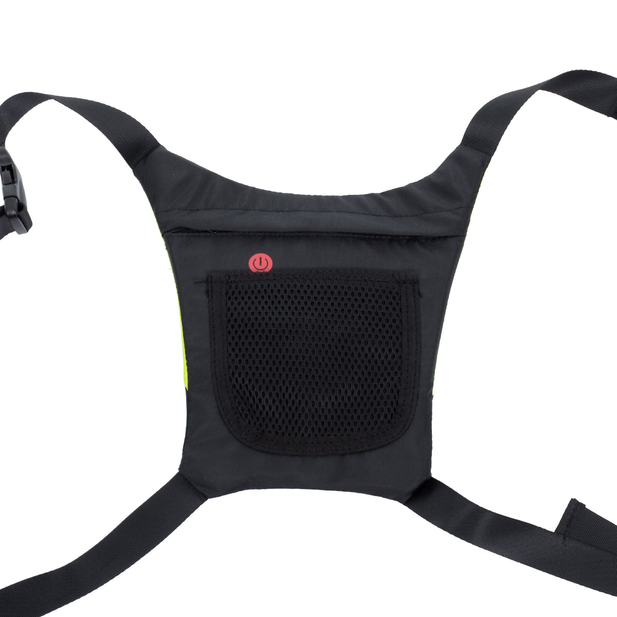 79070 Γιλέκο Ασφαλείας Φωσφοριζέ Αντανακλαστικό για Ποδηλάτες & Runners με Φωτεινή Σήμανση LED - Ενσωματωμένη Μπαταρία 650mAh DC 5V Επαναφορτιζόμενο με Καλώδιο Τροφοδοσίας USB & Ασύρματο Χειριστήριο - Μαύρο & Λαχανί Φωσφοριζέ Αδιάβροχο IP65