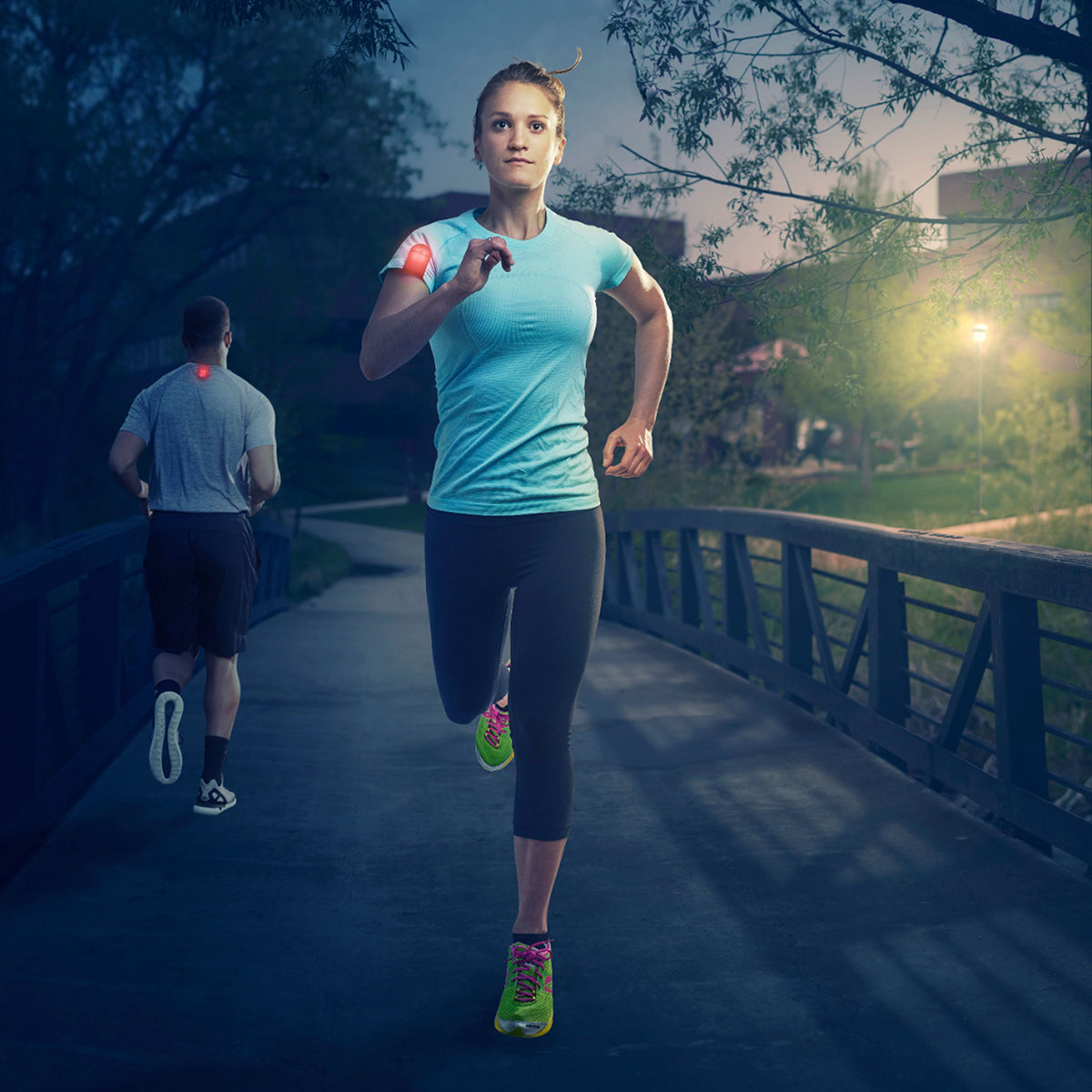 79074 Μαγνητικό Clip Ασφαλείας Φωσφοριζέ Αντανακλαστικό για Ποδηλάτες & Runners με Φωτεινή Σήμανση LED & Μπαταρία CR2032 - Αδιάβροχο IP65 Κόκκινο Φωσφοριζέ