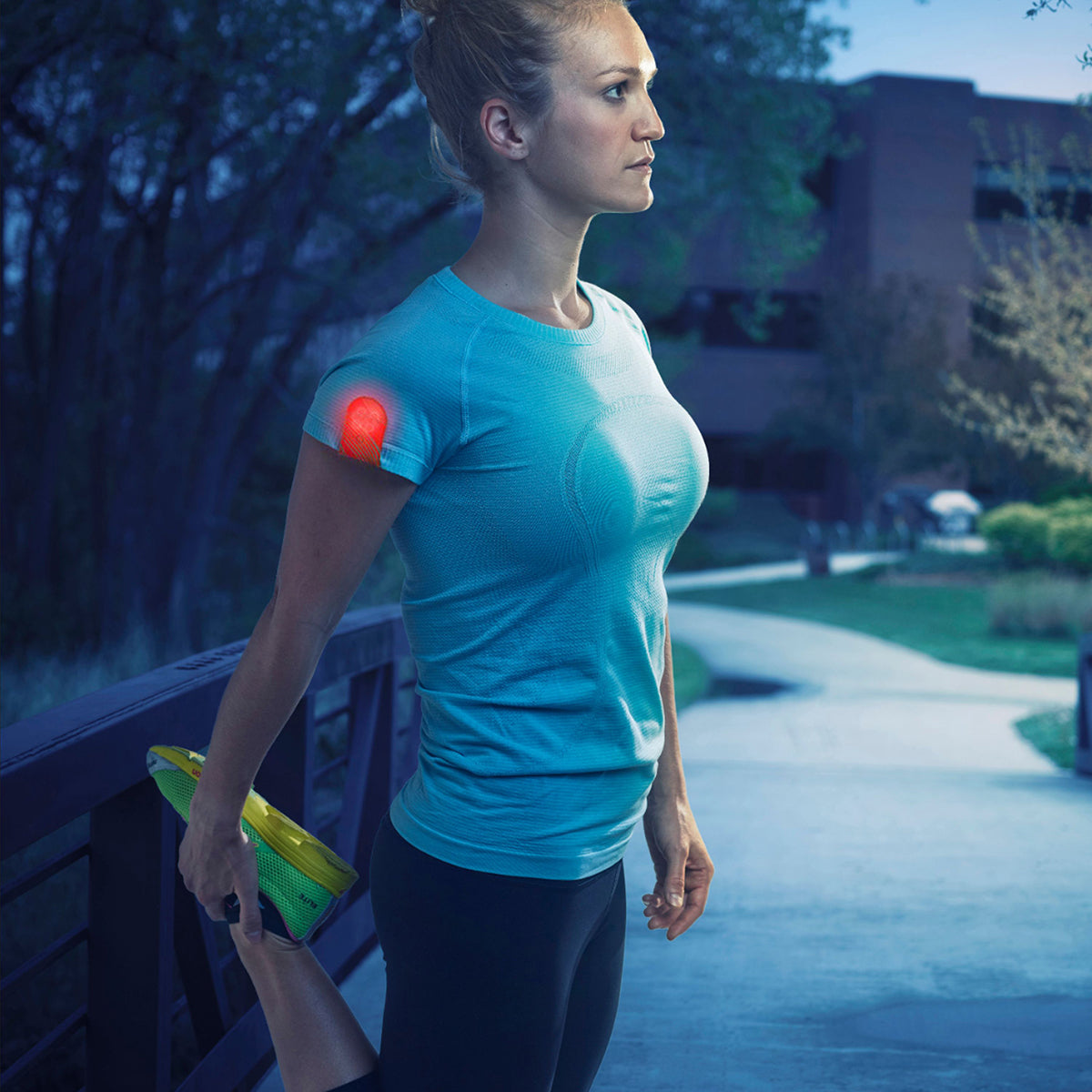 79074 Μαγνητικό Clip Ασφαλείας Φωσφοριζέ Αντανακλαστικό για Ποδηλάτες & Runners με Φωτεινή Σήμανση LED & Μπαταρία CR2032 - Αδιάβροχο IP65 Κόκκινο Φωσφοριζέ