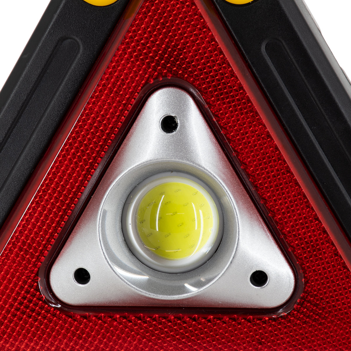 79080 Φορητό Επαναφορτιζόμενο Τρίγωνο Ασφαλείας - Προβολέας Εργασίας LED COB 15W 1500lm με Ενσωματωμένη Μπαταρία 1200mAh & Φωτοβολταϊκό Πάνελ - 5 Light Modes & Power Bank με Καλώδιο Φόρτισης USB Αδιάβροχο IP54 Ψυχρό Λευκό 6000K