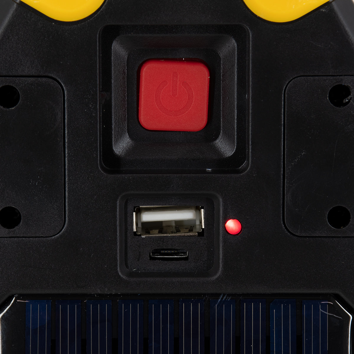 79080 Φορητό Επαναφορτιζόμενο Τρίγωνο Ασφαλείας - Προβολέας Εργασίας LED COB 15W 1500lm με Ενσωματωμένη Μπαταρία 1200mAh & Φωτοβολταϊκό Πάνελ - 5 Light Modes & Power Bank με Καλώδιο Φόρτισης USB Αδιάβροχο IP54 Ψυχρό Λευκό 6000K