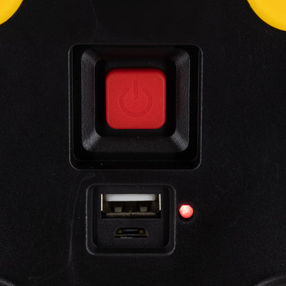 79081 Φορητό Επαναφορτιζόμενο Τρίγωνο Ασφαλείας - Προβολέας Εργασίας LED COB 35W 3500lm με Ενσωματωμένη Μπαταρία 2000mAh & Φωτοβολταϊκό Πάνελ - 5 Light Modes & Power Bank με Καλώδιο Φόρτισης USB Αδιάβροχο IP54 Ψυχρό Λευκό 6000K