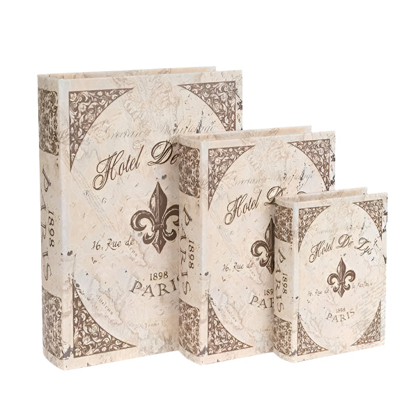 S/3 ΚΟΥΤΙΑ ΞΥΛΙΝΑ ΚΑΦΕ 32x23x7 25x18x6 18x13x4