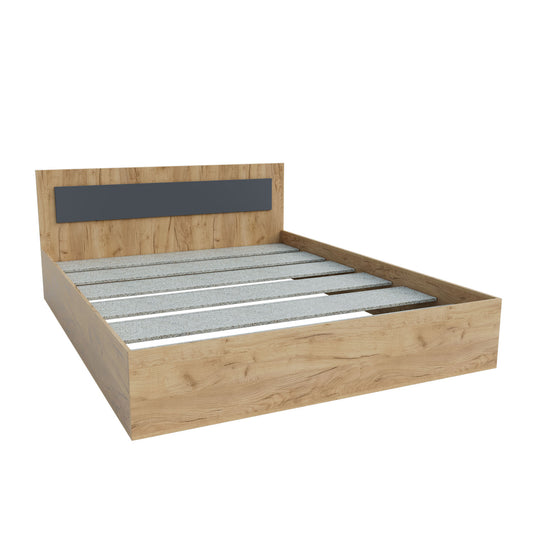 Κρεβάτι Viva Χρυσό Δρυς-Γραφίτης 160x200εκ