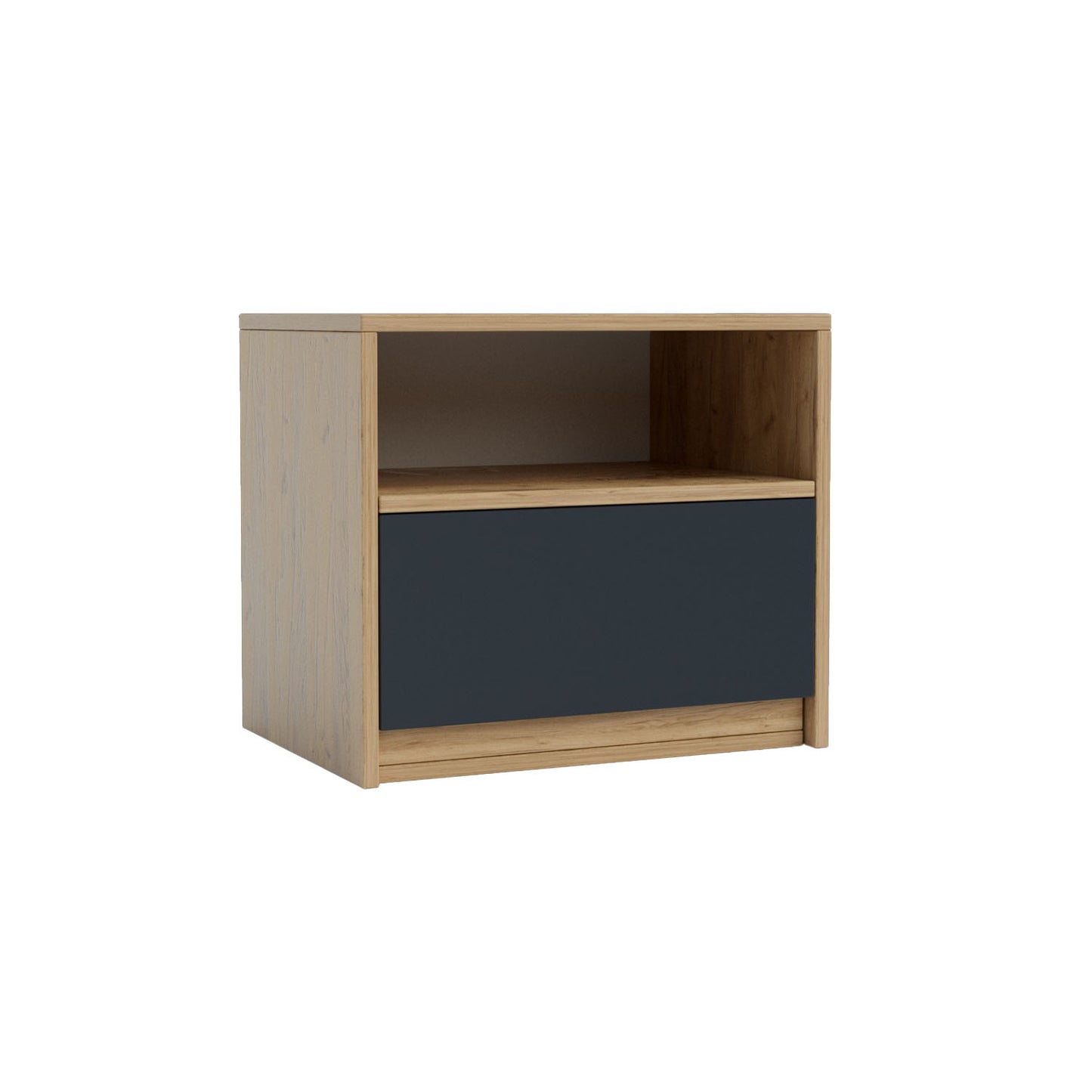 Κομοδίνο Viva Χρυσό Δρυς-Γραφίτη 50x36x41