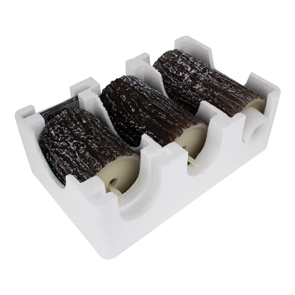 EVERFLAME 79562 Διακοσμητικό Κερί Παραφίνης με IR Ασύρματο Χειριστήριο LED 0.5W 30lm 120° DC 3.2V με 2xAA Μπαταρίες IP20 Θερμό Λευκό 2700K Dimmable - Μ7.5 x Π7.5 x Υ15cm - Πακέτο 3 Τεμαχίων