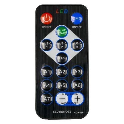 79601-1 LED Party Disco Μπάλα με Περιστρεφόμενα Φωτορυθμικά Εφέ Πολύχρωμη RGB 15W με Sound Control Activated Εφέ και με Ασύρματο Χειριστήριο AC 230V IP20 Μ11 x Π8.6 x Υ13cm