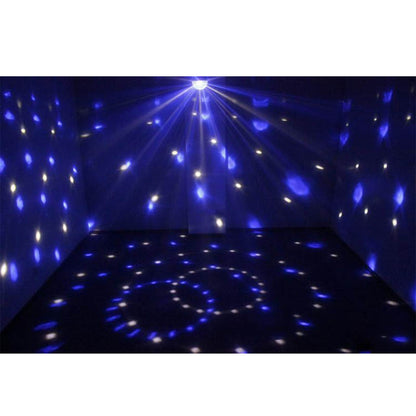79601-1 LED Party Disco Μπάλα με Περιστρεφόμενα Φωτορυθμικά Εφέ Πολύχρωμη RGB 15W με Sound Control Activated Εφέ και με Ασύρματο Χειριστήριο AC 230V IP20 Μ11 x Π8.6 x Υ13cm