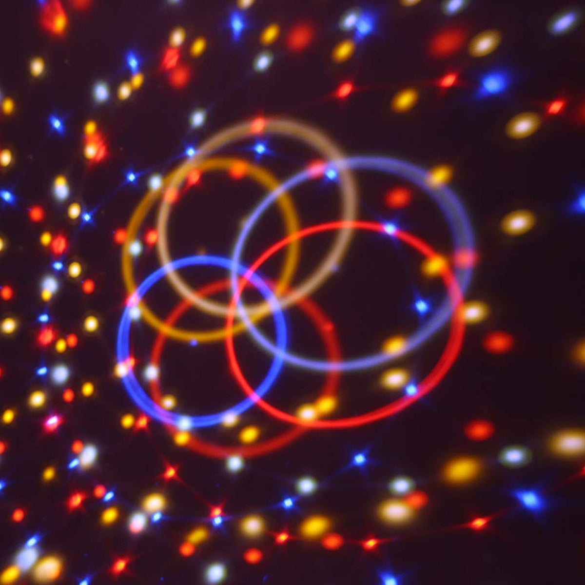 79602 LED Party Disco Μπάλα με Περιστρεφόμενα Φωτορυθμικά Εφέ Πολύχρωμη RGB DMX512 20W με Sound Control Activated Εφέ και με Ασύρματο Χειριστήριο AC 230V IP20 Φ17 x Υ15cm