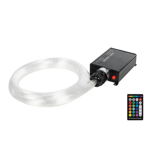 LUMOFIBRA 79613 Κιτ Συστήματος Οπτικής Ίνας με 150τεμ Φ1mm x Μ200cm & RF Ασύρματο Χειριστήριο LED 5W 200lm 1° AC 220-240V IP20 Πολύχρωμο RGB - Μ11.5 x Π9 x Υ4