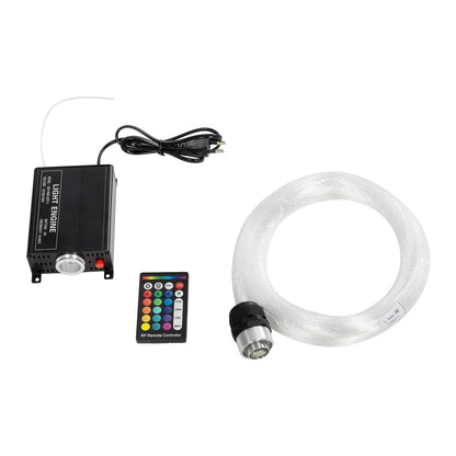 LUMOFIBRA 79613 Κιτ Συστήματος Οπτικής Ίνας με 150τεμ Φ1mm x Μ200cm & RF Ασύρματο Χειριστήριο LED 5W 200lm 1° AC 220-240V IP20 Πολύχρωμο RGB - Μ11.5 x Π9 x Υ4