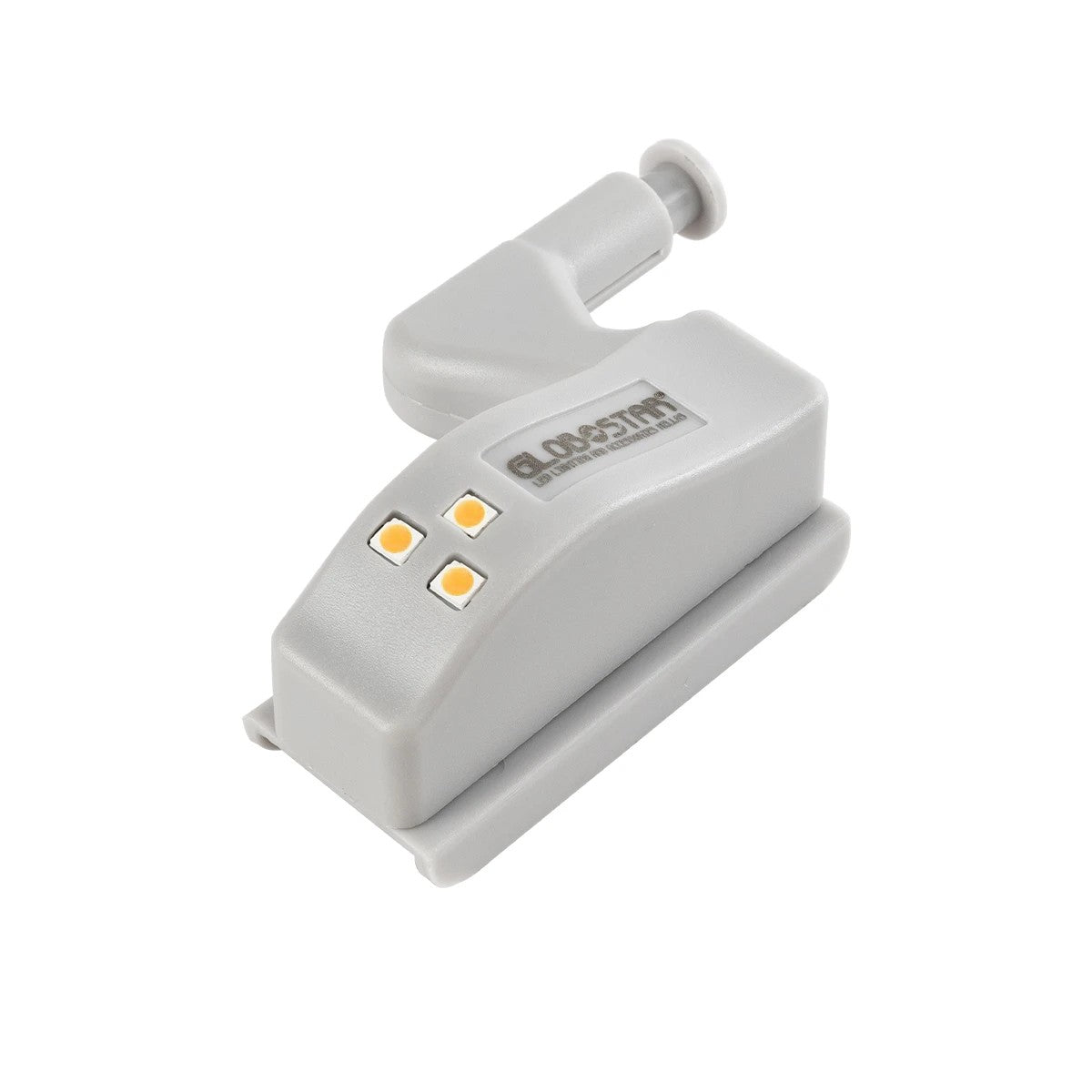 CLOSET 79641 Φωτιστικό Ντουλάπας LED για Μεντεσέ με Διακόπτη On/Off Κουμπωτό με Μπαταρία(Δεν συμπεριλαμβάνεται) - Θερμό Λευκό 2700K - Μ7 x Π4 x Υ2.5