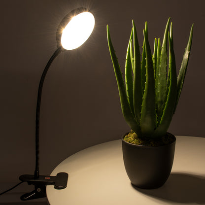 79649 Grow Light Hydro Spectrum LED Φωτιστικό Ανάπτυξης Υδροπονικών Φυτών Γλάστρας με 1 Κινούμενη Κεφαλή & Βάση Clip SMD 2835 5W 160° DC 5V IP20 με Dimmer & Timer Εσωτερικού Χώρου για Κάλυψη Επιφάνειας 0.6m x 0.6m Πλήρους Φάσματος Φωτισμού