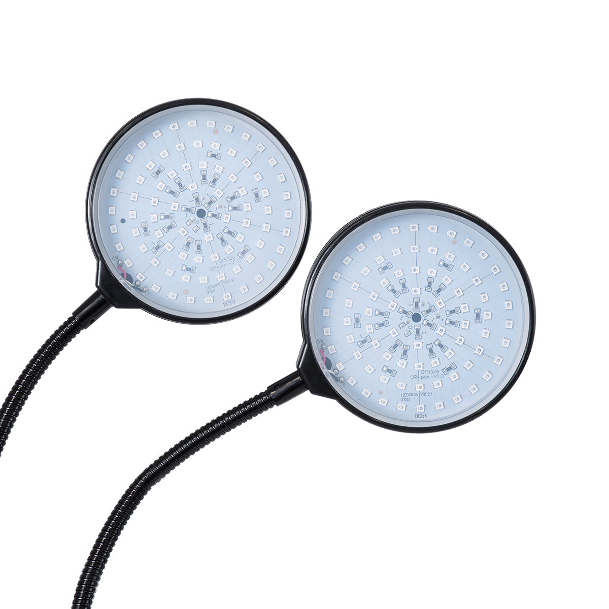 GROWME 79650 Φωτιστικό Ανάπτυξης Φυτών με Ενσωματωμένο Χειριστήριο LED 10W 300lm 120° DC 5V με USB 2.0 IP20 Πολύχρωμο Πλήρους Φάσματος Κόκκινο 660nm & Μπλε 450nm & UVIR 730nm Dimmable - Sanan SMD Chip - Μαύρο - Μ10 x Π30 x Υ36