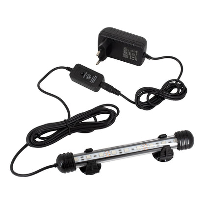 79670 Φωτιστικό Ενυδρείου 18cm LED 2W 180° AC 230V Αδιάβροχο IP68 με Ασύρματο Χειριστήριο IR Πολύχρωμο RGB