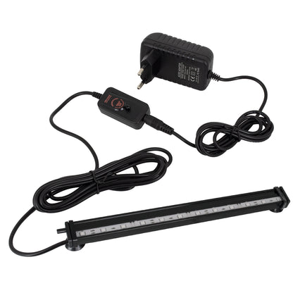 79675 Φωτιστικό Ενυδρείου & Οξυγονωτής / Μηχανισμός Φυσαλίδων 30cm LED 12W 180° AC 230V Αδιάβροχο IP68 με Ασύρματο Χειριστήριο IR Πολύχρωμο RGB Dimmable