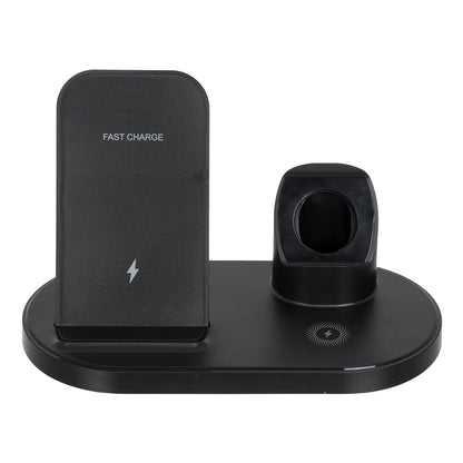 79698 Επιτραπέζια Σταθερή Βάση Ασύρματης Φόρτισης Fast Charging για Κινητά - Earphones - Smart Watches 3 Καναλιών - 1 Channel 15W Max (Phone) - 2 Channel 3W (Airpod) - 3 Channel 2W (Watch)