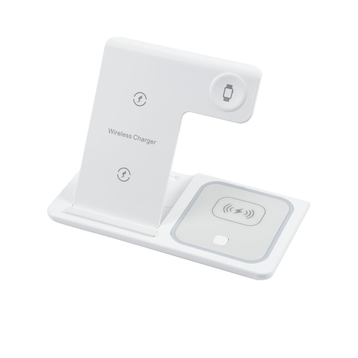 79706 Επιτραπέζια Σταθερή Βάση Ασύρματης Φόρτισης Fast Charging για Κινητά - Earphones - Smart Watches 15W Max - Λευκό