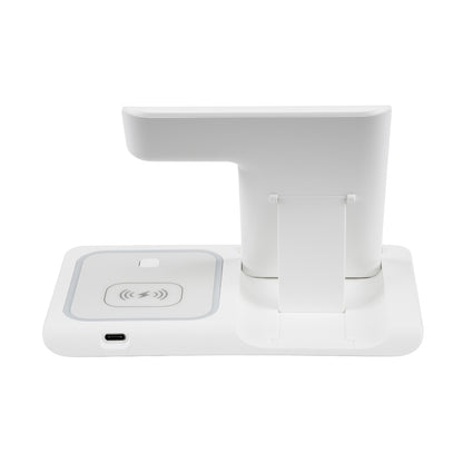 79706 Επιτραπέζια Σταθερή Βάση Ασύρματης Φόρτισης Fast Charging για Κινητά - Earphones - Smart Watches 15W Max - Λευκό