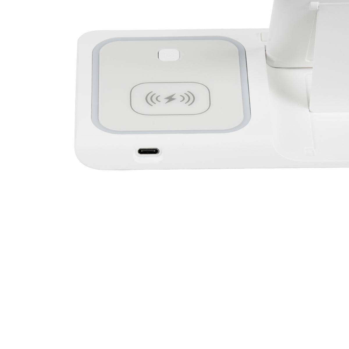 79706 Επιτραπέζια Σταθερή Βάση Ασύρματης Φόρτισης Fast Charging για Κινητά - Earphones - Smart Watches 15W Max - Λευκό
