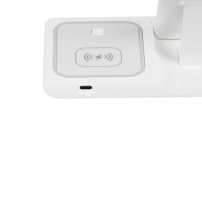 79706 Επιτραπέζια Σταθερή Βάση Ασύρματης Φόρτισης Fast Charging για Κινητά - Earphones - Smart Watches 15W Max - Λευκό